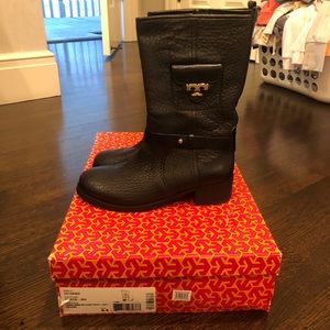 Tory Burch Short Leather Boot